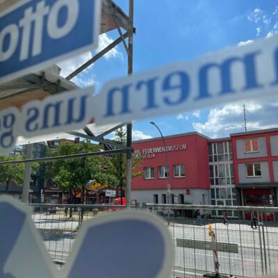 Blick aus der Filiale von Otto Berg Bestattungen in Berlin-Tegel